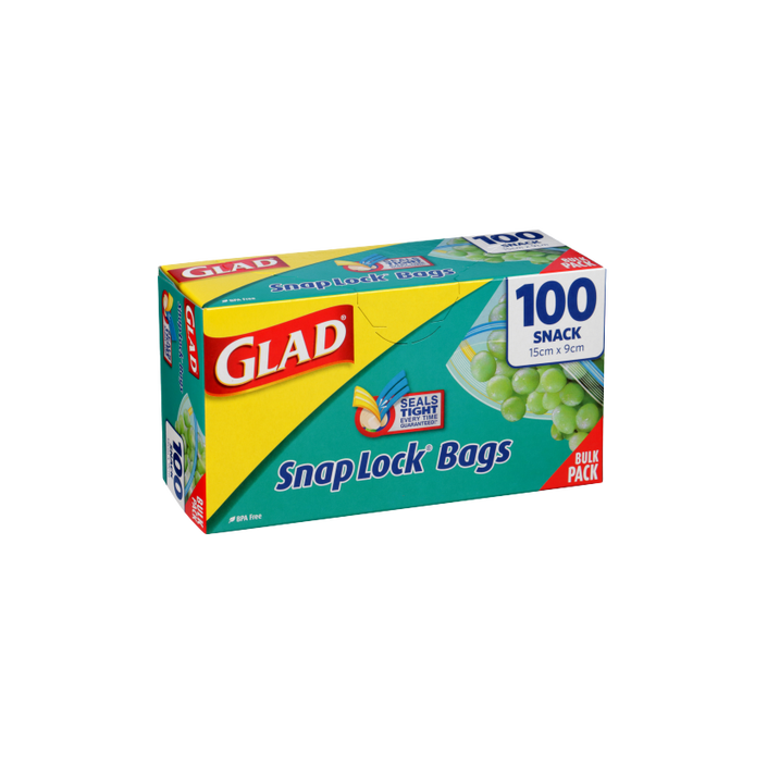 Glad® Snap Lock® Reseal Bags – Snack 100pk