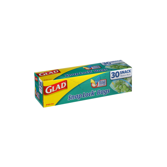 Glad® Snap Lock® Reseal Bags – Snack 30pk