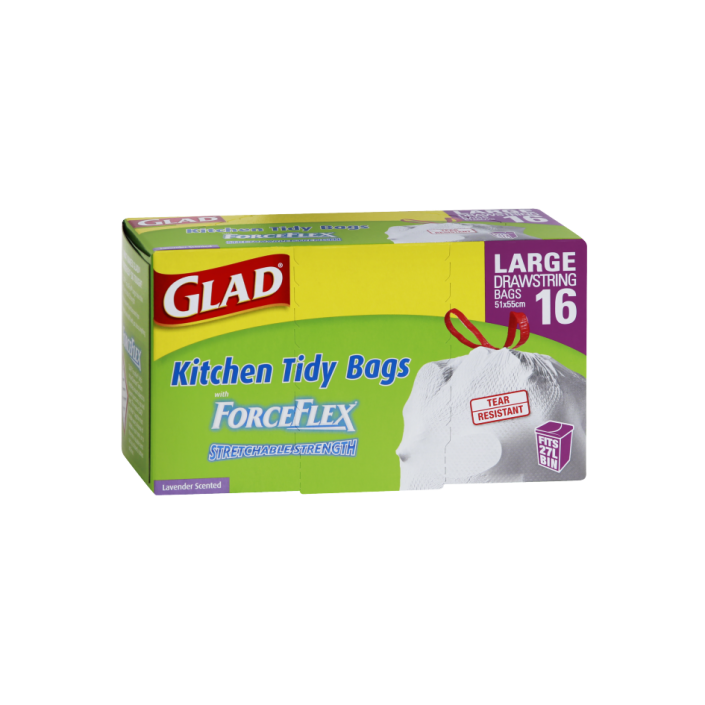 Glad® ForceFlex Kitchen Tidy Bags Large 16pk