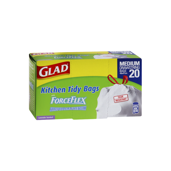 Glad® ForceFlex Kitchen Tidy Bags Medium 20pk