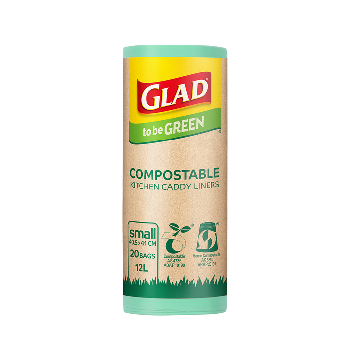 Glad to be Green® Compostable Kitchen Caddy Liners Small 20pk