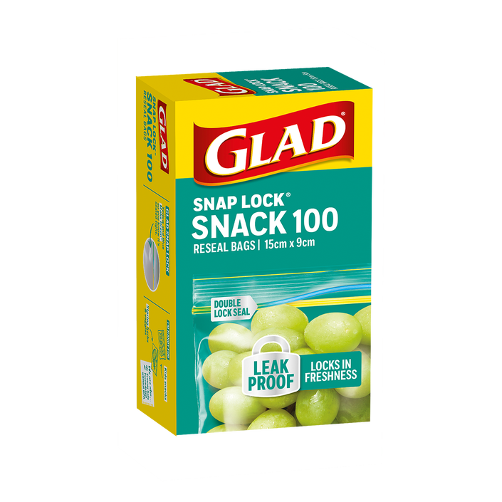 Glad® Snap Lock® Reseal Bags – Snack 100pk