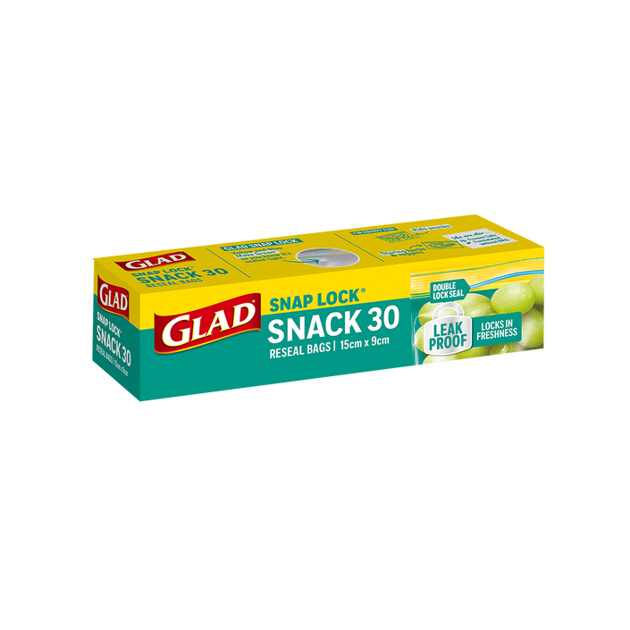 Glad® Snap Lock® Reseal Bags – Snack 30pk
