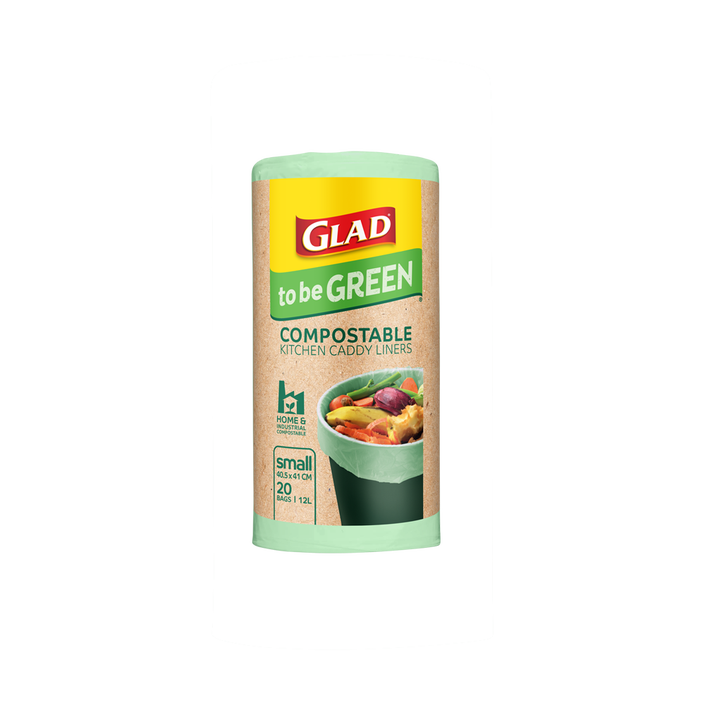 Glad to be Green® Compostable Kitchen Caddy Liners Small 20pk