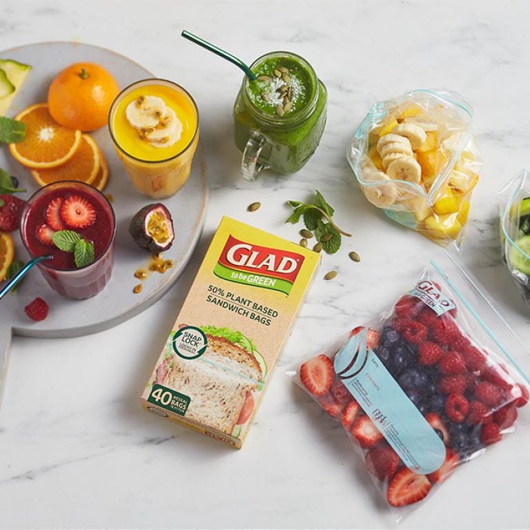 Buy Glad To Be Green Snack Snaplock Plant Based Bags 50 pack