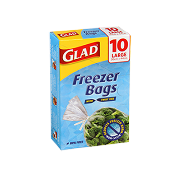 Glad® Freezer Bags Large 10pk