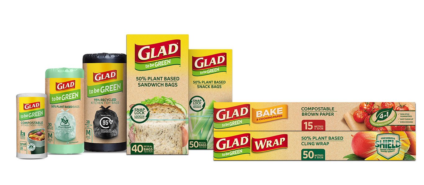 Buy Glad To Be Green Snack Snaplock Plant Based Bags 50 pack