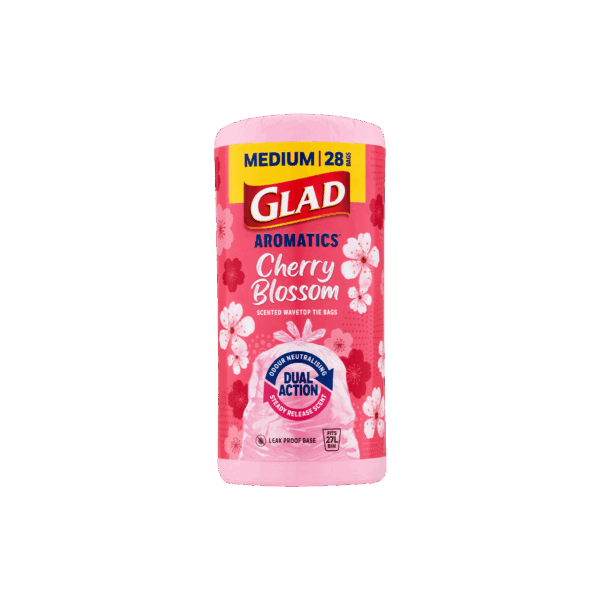 GLAD Aromatics® Kitchen Tidy Bags – Medium Cherry Blossom