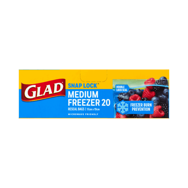 Glad® Snap Lock® Freezer Reseal Bags – Medium