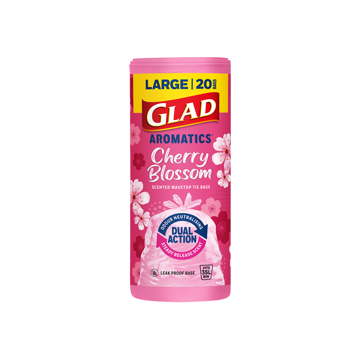 GLAD Aromatics® Kitchen Tidy Bags – Large Cherry Blossom