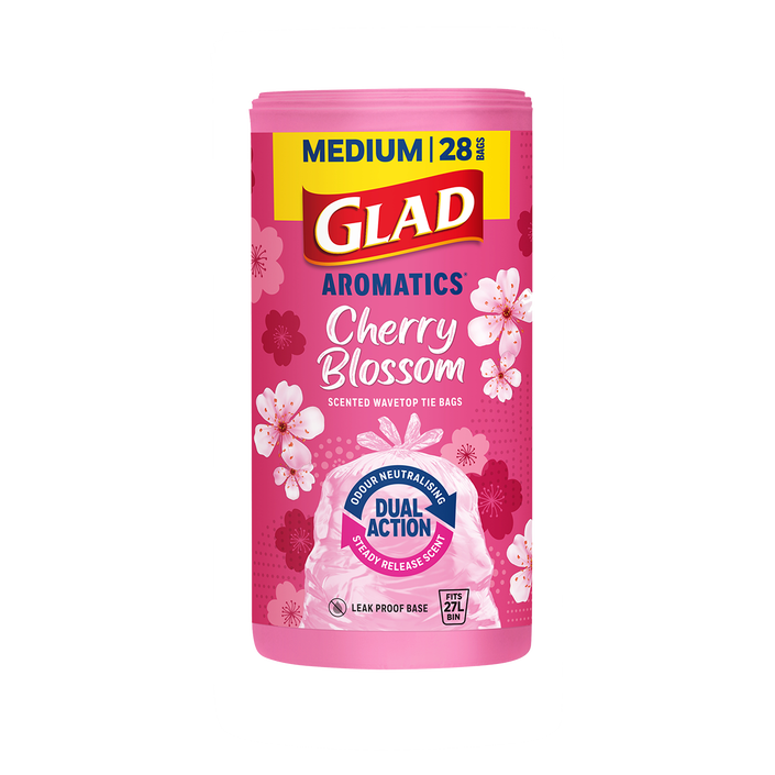 GLAD Aromatics® Kitchen Tidy Bags – Medium Cherry Blossom